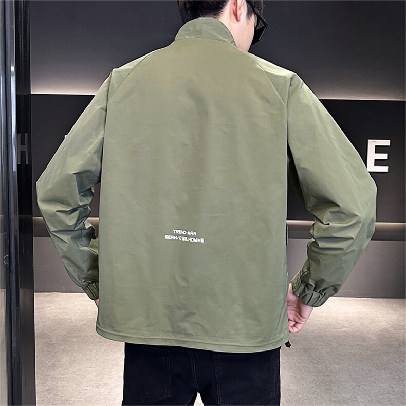 DS-A225-92313秋季新款外套立领帅气青年夹克百搭时尚潮流上衣,男装夹克,电商A225