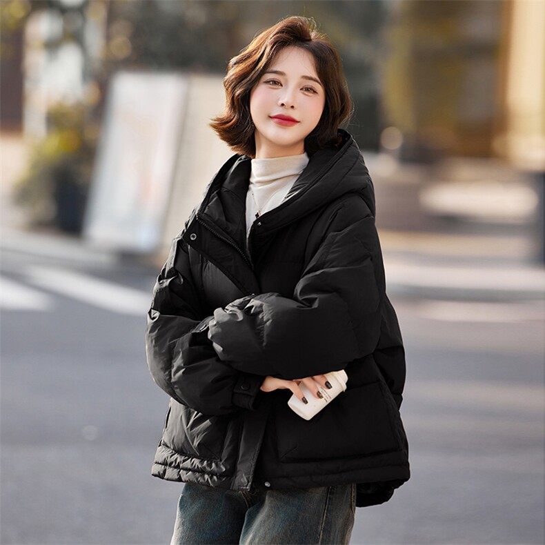 短款羽绒服女冬季2024新款高端洋气小个子云朵泡芙面包服外套,女装羽绒服,靓衣阁