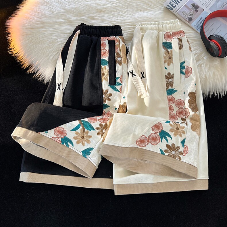 2025夏季潮刺绣五分短裤k40-p50-控78,男装牛仔裤,星座816A（原B366）