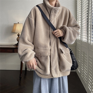 D329-QM544-特P100-控158冬季加厚羊羔毛棉衣工装外套图片