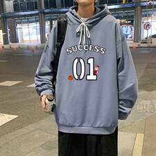 WY2205-P35加绒款-P40纯棉连帽卫衣男大码运动帽衫宽松薄外套男，男装卫衣，电商A040