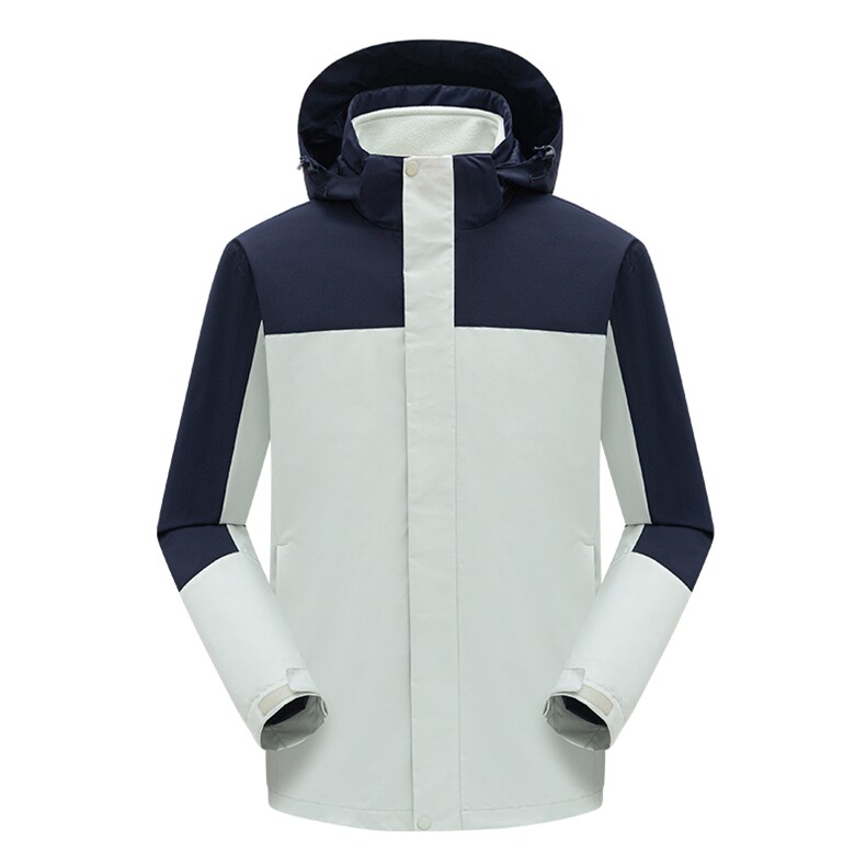 春秋户外冲锋衣男可拆卸两件套三合一加厚休闲外套防水冬季登山服,男装夹克,电商B212（原钱塘6029）