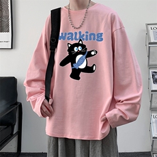 控48重磅230g纯棉长袖t恤男大码圆领卫衣打底衫TX3387-P28，男装T恤，电商A040