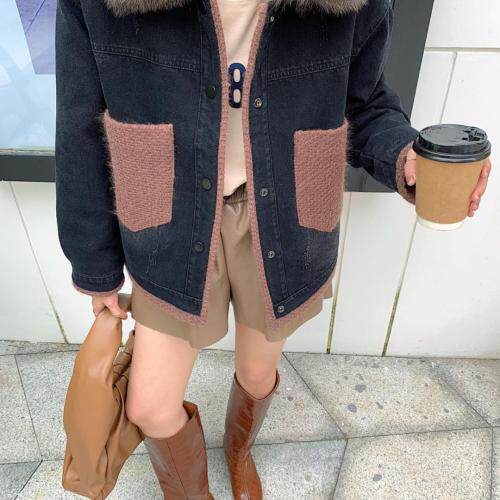 加绒牛仔外套，其它，转角爱尚