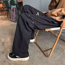 G1148-P35细条灯芯绒工装裤日系复古垂感阔腿裤四季款男女休闲裤，男装休闲裤，电商C233
