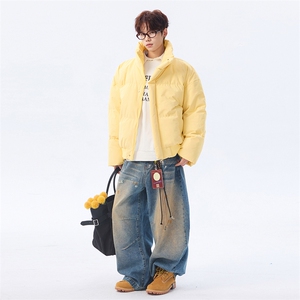 冬季clean纯色棉服潮流中性加厚短款棉衣 HZ8816-特P68不议价图片