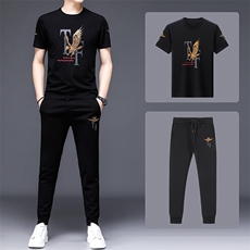 中老年运动套装男夏季三件套爸爸装夏装运动服时尚休闲商务男装，男装休闲套装，电商B212（原钱塘6029）