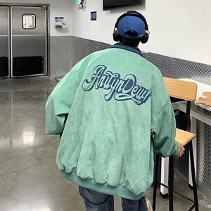 棒球服男潮牌百搭宽松夹克韩版潮流外套ins港风休闲上衣J083-P60图片