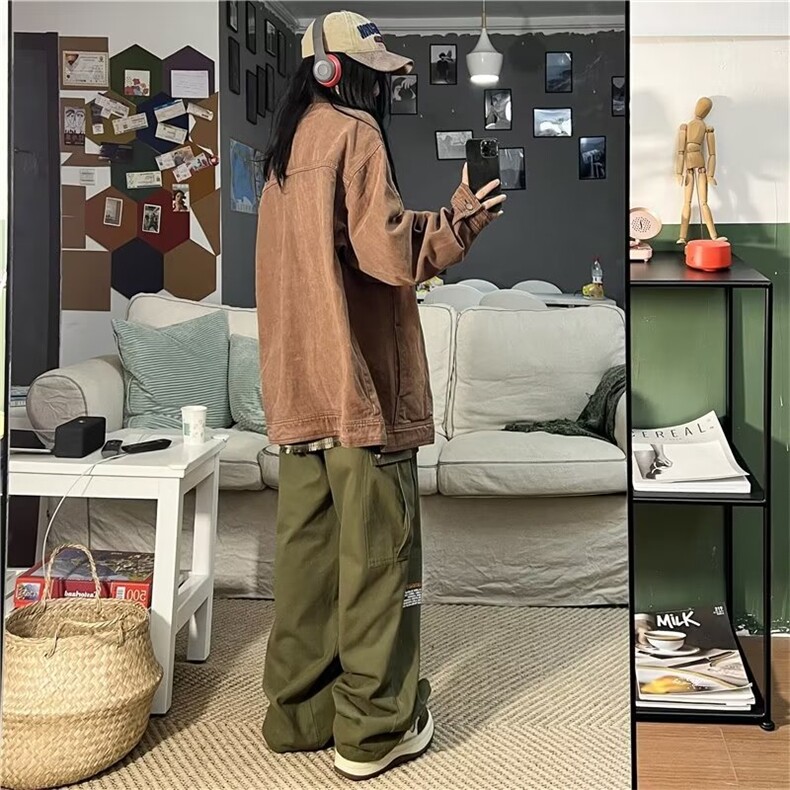 百搭单排扣方领新款时尚纯色日系短外套N1204P65,男装夹克,星座1116-2
