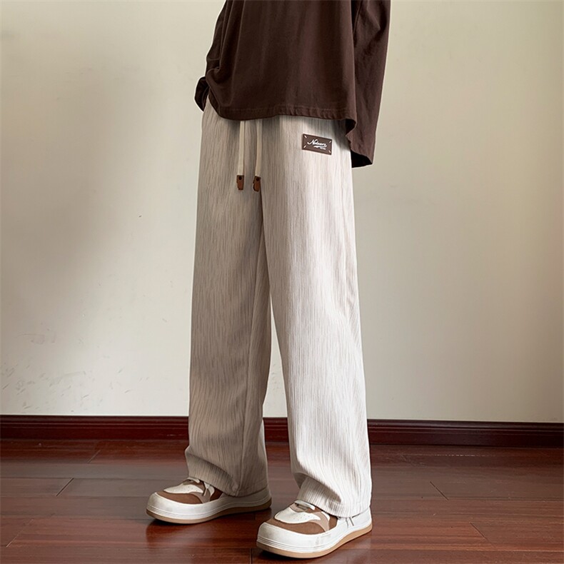 裤子男士2023新款秋季宽松潮牌休闲长裤男生K0365-P48,男装休闲裤,星座308B-1