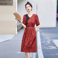 2025夏新款连衣裙541P115，女装连衣裙，乐衣轩