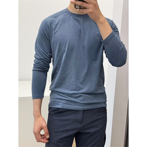 高品 磨毛运动长袖T恤打底衫男女跑步衫吸湿保暖透气 A1343-P45图片