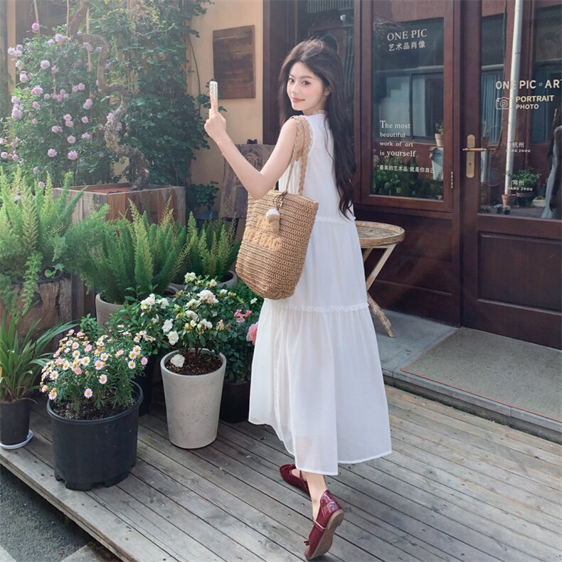 2026年夏季新款时尚潮流舒适飘逸大摆仙女连衣裙,女装连衣裙,心心服饰