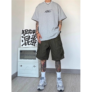日系cityboy机能工装短裤男夏季百搭宽松潮牌五分裤子图片