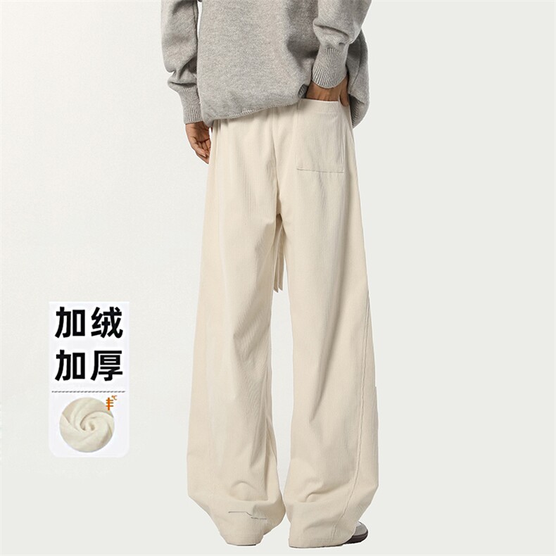 B258-K2581-P45控68加绒55控78灯芯绒弯刀裤65%棉35%聚酯纤维,男装休闲裤,电商B258