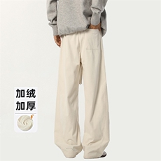 B258-K2581-P45控68加绒55控78灯芯绒弯刀裤65%棉35%聚酯纤维，男装休闲裤，电商B258