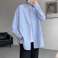 现货CS1106-批45秋冬毛衣卫衣外套的潮流必搭品条纹衬衫，男装针织衫/毛衣，电商A059