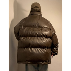 1中性鳄鱼纹钢印字母设计大码M-5XL潮流棉衣男MY77722P128控168，男装棉衣，星座226-2