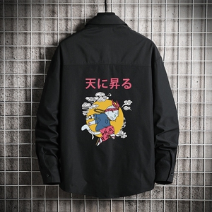 CS15012-P38长袖衬衫男士大码宽松衬衣男寸衫男寸衣,棕色毛吊带衣怎么搭配图片