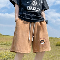 重磅夏季麂皮绒休闲短裤休闲五分裤JDK3135-特p25控48，男装牛仔裤，电商B370