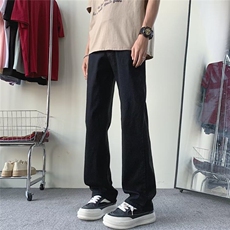 高街牛仔裤男士秋冬2024新款复古潮牌直筒微喇长裤子RK2229-特P32，男装牛仔裤，星座412-3