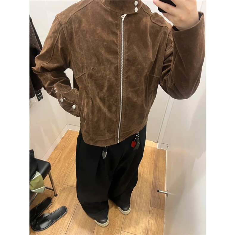 9226-P102风灯芯绒刺绣夹克男2025新款复古潮牌宽松休闲,男装夹克,电商B323A