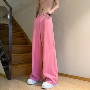 青春流行ins男直筒水洗多巴胺文艺夏季休闲牛仔裤NZ913-P45图片