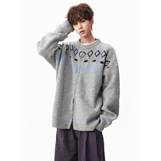[005]男女开衫外套秋冬新款毛衣休闲圆领针织衫A079-M280-P51，男装针织衫/毛衣，电商A079