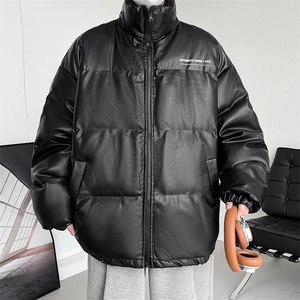 冬季字母印花皮棉衣男立领加厚男士棉服潮流棉袄A266-PY2101-P110图片
