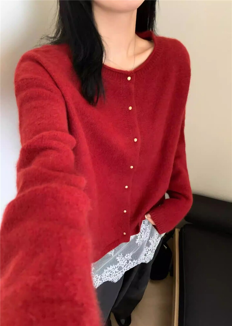 2026年冬季时尚百搭通勤简约休闲套衫，女装针织衫/毛衣，胜智羊绒