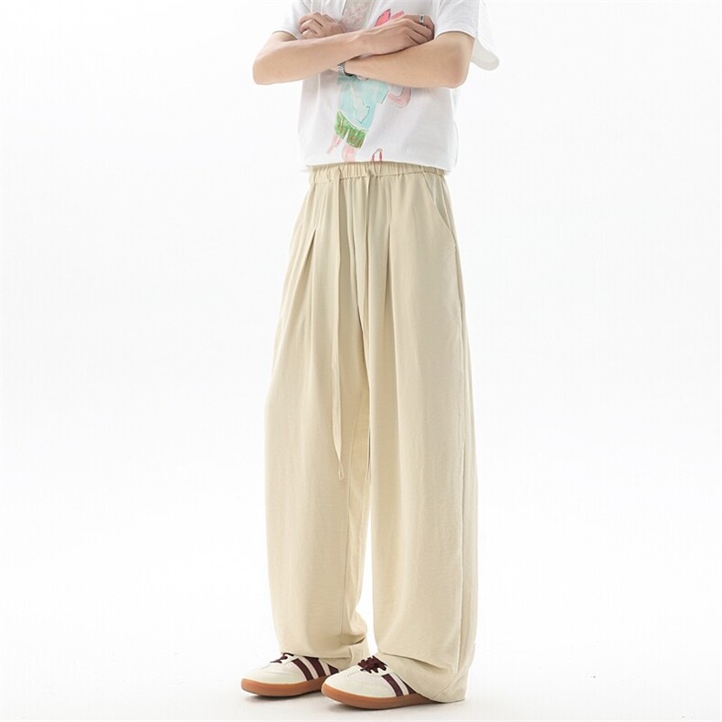 多色裤子垂坠冰感凉凉裤8XL-M大码休闲拖地长裤直筒裤KZ1962特P38,男装休闲裤,电商B238