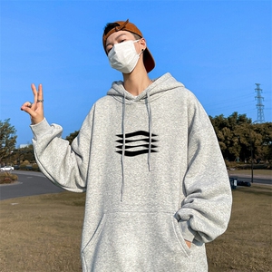 抖音得物供货 可提供视频 春装重磅美式宽松连帽卫衣DL2359图片