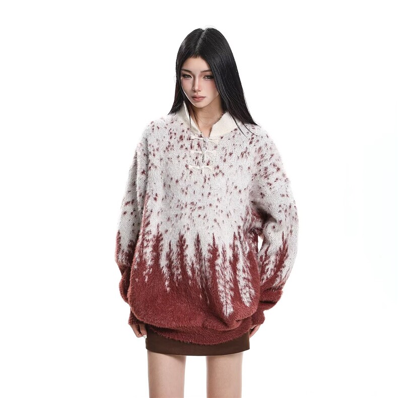 秋冬新款针织衫毛衣男女高级镂空慵懒风百搭通勤穿搭MY421P60，男装针织衫/毛衣，星座1013-5