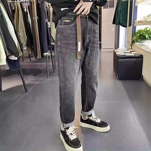 1506-1/KT10261/P49宽松牛仔裤男士高端直筒秋冬新款潮牌秋冬弹力