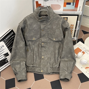 夹克外套男春秋宽松休闲高街痞帅立领上衣服JK0286-P93图片