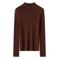 2026年秋季时尚百搭通勤简约休闲半高长袖，女装羊绒衫，蚂蚁派对工厂直营店