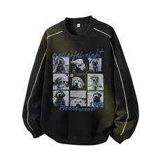 得物供货、复合重磅420克现货圆领卫衣宽松HD019-1-YLT2555-特P35，男装卫衣，电商019-1