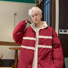 港风双面穿全刺绣立领加厚保暖棉服男XZ213-GKMY8865-P148控168，男装棉衣，星座213