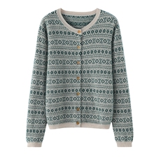 2025秋冬新款羊绒衫女100%纯山羊绒圆领柔软减龄针织系扣开衫外套，女装羊绒衫，东业羊绒