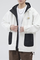 新款现货户外双面穿立领夹克男冲锋衣外套JK902-P80，男装夹克，星座1204-3