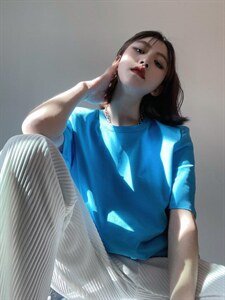 后背链条T恤，女装T恤，YSQ Boomboom