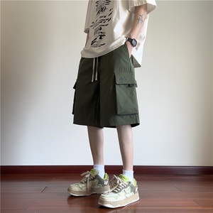 夏季新款潮流百搭工装口袋宽松休闲五分裤B315-K24116-特p30控68图片