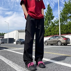 美式降落伞兵工装裤男春夏运动冲锋裤直筒登山休闲阔腿长裤~Q2834，男装工装外套，星座601-2