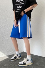 2025夏季男士短裤潮流五分裤织带拼接裤子男DK8806-P35，男装牛仔裤，电商A062