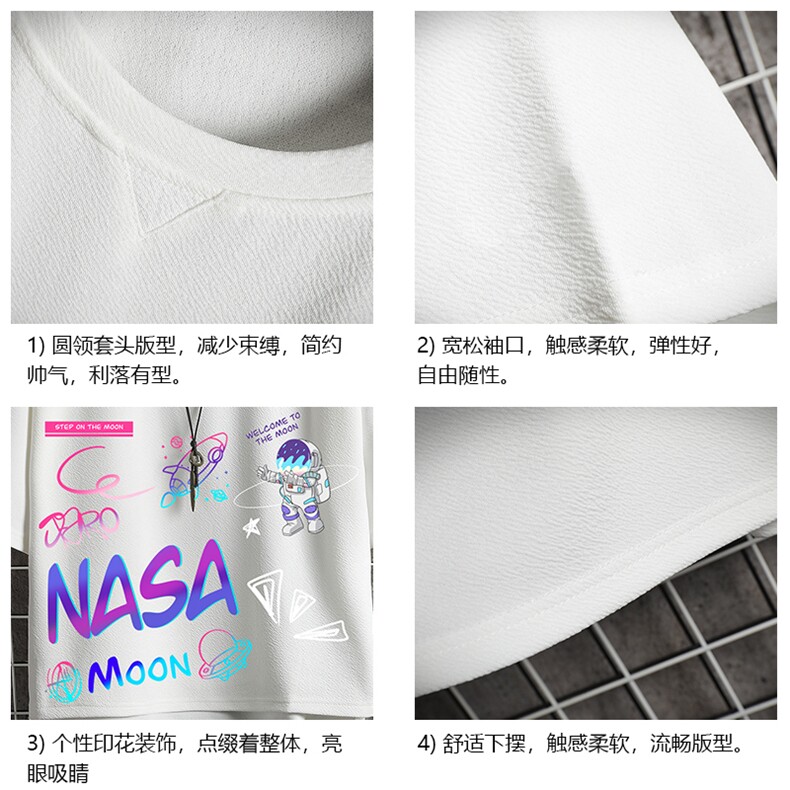 Q11186-P30春夏季七分袖t恤男大码五分袖男短袖中袖网格挂拍,男装T恤,电商A040A