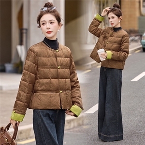 2025年冬季新中式短款羽绒服图片