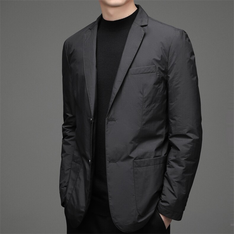 CDYR6629961钱塘2020-2新款中年男士商务休闲羽绒西服外套P230,男装羽绒服,钱塘207-2
