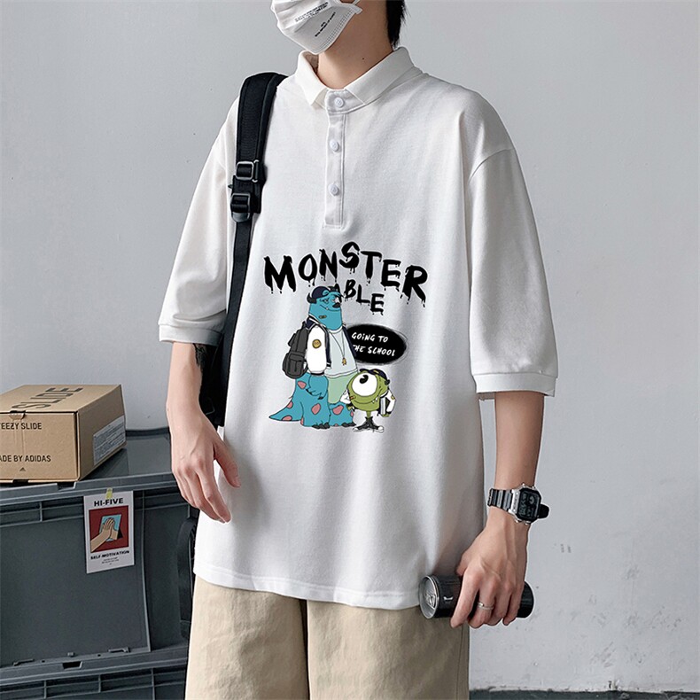 PL57074-P35翻领短袖polo衫男大码胖子半袖t恤男有领保罗衫模特,男装Polo衫,电商A040