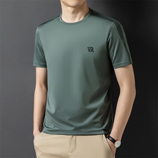 BSS527男士2023年夏季新款百搭T恤男短袖商务休闲体恤男装P50，男装T恤，电商B360