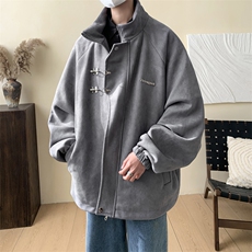 重磅！麂皮绒复合夹克飞机扣外套CP43-特P60控价：108，男装夹克，电商B371